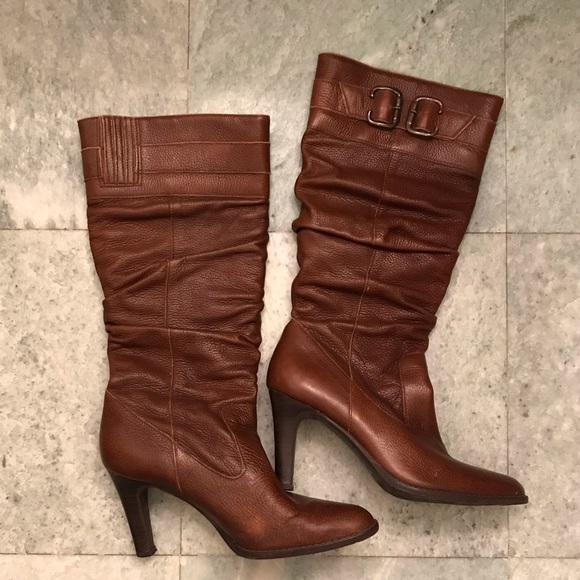 Slouchy Leather Boots - Picture 1 of 7